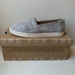 Toms oxford tan multicolor tweed shoes